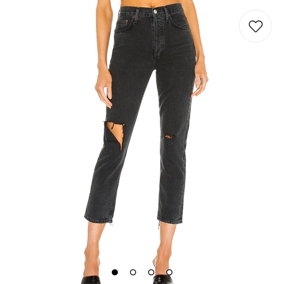 Agolde Denim - Agolde High Rise Straight Crop Jeans